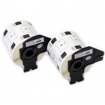 vhbw 2x Etiquetas Cinta adhesiva per Brother P-Touch QL-1050, QL-1050N, QL-1060, QL-1060N, QL-500, QL-500A, QL-500BS, QL-500BW, QL-550 por DK-11209.