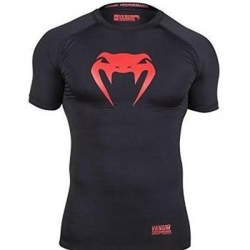 Venum EU-VENUM-1088-L - Camiseta de fitness para hombre, color negro / rojo, talla L