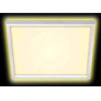 Lámpara de Techo LED Briloner Cadre 7364, 42 x 42 cm, 22 W, 3000 lm, Blanco, Efecto de Luz