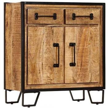 Solid Mango Wood Sideboard 25.6x11.8x27.6