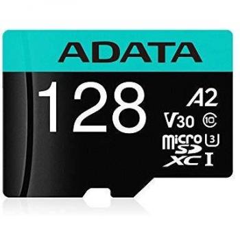 ADATA Premier Pro 128GB MicroSDXC UHS-I U3 V30S Memory Card with Adapter