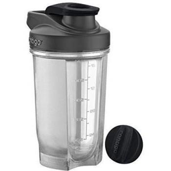 Contigo Shake & Go Fit - Vaso con tapa para batidos energéticos, color negro, 590 ml