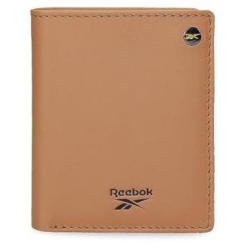 Cartera Reebok Switch Vertical Marrón con Monedero de Piel, Dimensiones 8,5x10,5x1 cm