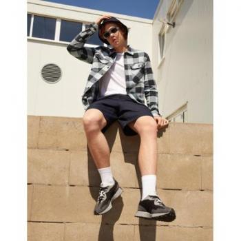 Camisa Dickies Sacramento Celeste de Franela de Algodón Manga Larga