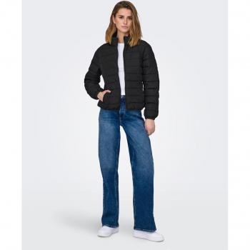 Only Onlclaire Women's Quilted Puffer Jacket in Black