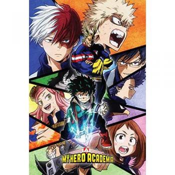 My Hero Academia Characters Mosaic Póster