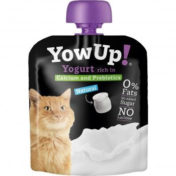 Yowup Yogurt Natural con Calcio y Prebióticos para Gatos Sin Lactosa 85g