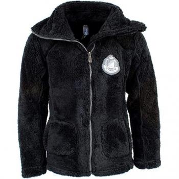 Peak Mountain Coral Sherpa Fleece Jacket for Girls