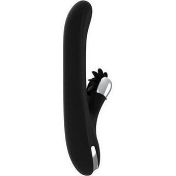 Black&Silver Bunny Storm Rotating Vibrator