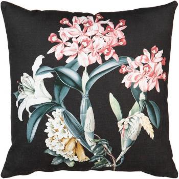 Cojín Orquídea Turquesa 45 x 45 cm 100% Algodón