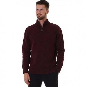 Barbour Essential Lambswool para hombre, rojo, Medium