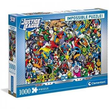 Clementoni - DC Comics Impossibile Jigsaw Puzzle for Children and Adults 1000 pieces, 14 Years old and