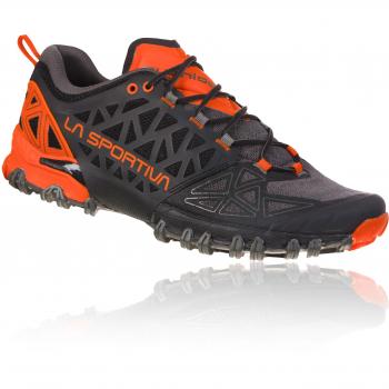 Zapatillas de Running Hombre La Sportiva BUSHIDO II - Ligera y Resistente en Carbono/Naranja