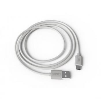 Cable Groovy USB-A a Tipo C Longitud 1 mt Color Blanco