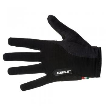 Q36.5 Long Finger Summer Black Guante de Ciclismo, Unisex - Adulto, Negro, L