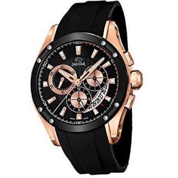 JAGUAR Reloj Modelo J691/1 de la colección Special Edition, Caja de 45 mm Correa de Caucho Negro para Caballero