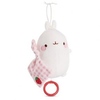 NICI Peluche Musical Molang 15 cm - Caja de Música en Tarjeta de Encabezado, Juguete para Bebés, Ideal para Agarrar, Jugar y Dormirse