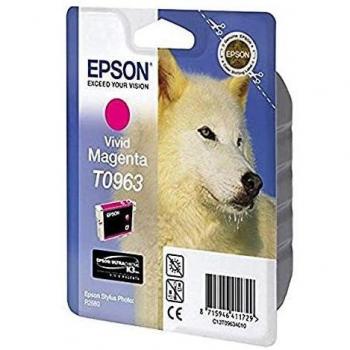 Epson T0963 (C13T09634010) UltraChrome K3 Vivid Magenta Ink Cartridge, 865 Pages, 11ml
