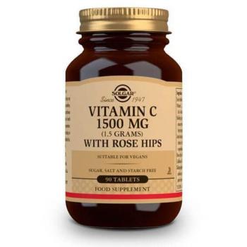 Solgar Vitamin C 1500mg with Rose Hips - 90 Tablets