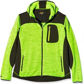 Blaklader High Visibility Hooded Knit Jacket - Fluorescent Yellow/Black - XXL