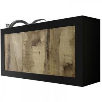 Buffet 3 puertas Inicial L160 cm - Color Negro Mate