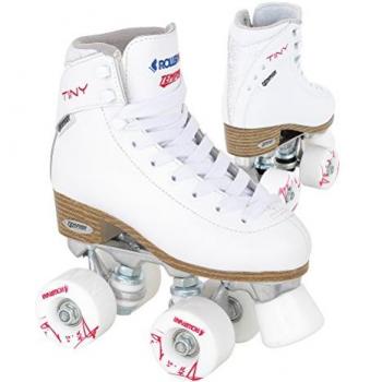 Tempish Patines Cuádruples Tiny Plus - Ruedas de 54 mm, tipo de bota retro, cierre con cordones, diseño ligero y cómodo, adecuado para principiantes y patinadores recreativos