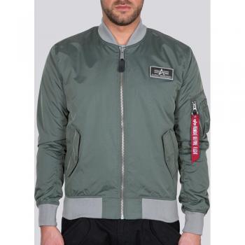 Alpha Industries MA-1 TTC Vintage Green/Silver Bomber Jacket for Men 2XL