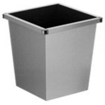 Cesto de Papel de Acero Conico 27 litros Gris