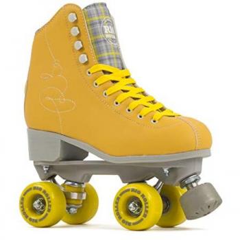 Rio Roller Quad Patines 4 Ruedas Signature Amarillo L, Patinaje, Adultos Unisex, 39.5 EU