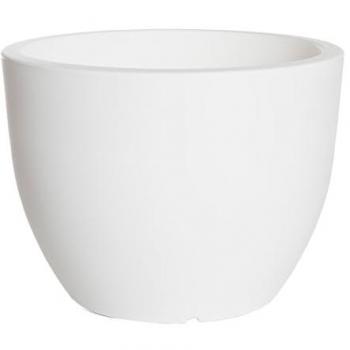 Maceta Ordesa 60cm Blanco - Polietileno Resistente a Impactos y de Fácil Limpieza