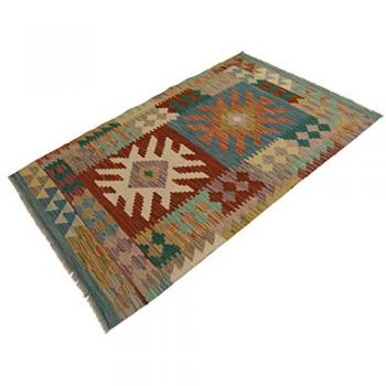 Kilim Original Hecho a Mano 130x82 cm - Estilo Clásico y Fácil de Limpiar