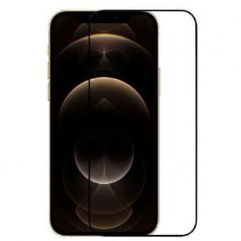 Protector de Pantalla Cristal Templado 3D Full Cover Negro para iPhone 12 Pro Max
