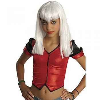 Rubies - Peluca vampiresa traviesa, talla única, color blanco