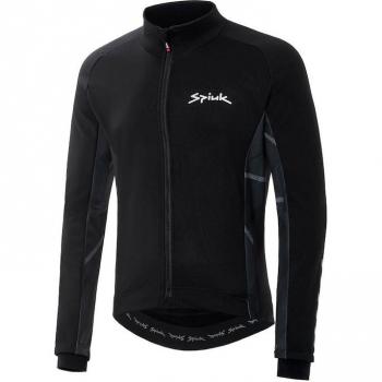 Chaqueta de ciclismo Spiuk Top Ten para hombre, color negro intenso y gris, talla L