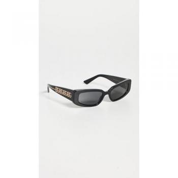 Dolce & Gabbana DG4445 Women's Cat Eye Sunglasses Black 54mm