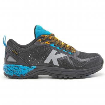 Kelme TRAIL TRAVEL Zapatillas Hombre Running Membrana Dry Tech Trail Senderismo Negro Azul