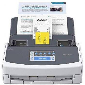 ScanSnap iX1600 Blanca - Escáner de Documentos de Oficina - ADF Scanner, Doble Cara, WiFi, Pantalla táctil ADF, USB 3.2