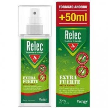 Antimosquitos Relec Extra Fuerte, Repelente de Mosquitos, Eficaz Contra El Mosquito Tigre, Eficacia y Protección contra las Picaduras de Mosquitos, hasta 9h de protección, 125ml