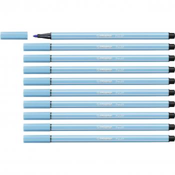 Rotulador Stabilo Pen 68 Color Azul Celeste Punta de 1 mm Acuarelable