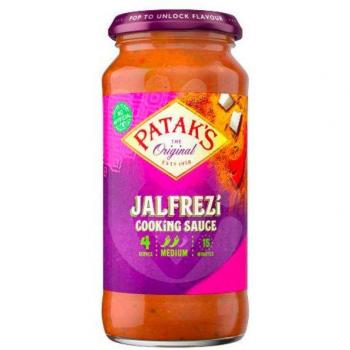 Patak's Salsa Jalfrezi con Tomate, Pimientos Dulces, Coco y Cilantro Sin Gluten 450g