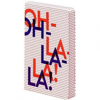 Nuuna Graphic S - Cuaderno, diseño Oh La La, color blanco