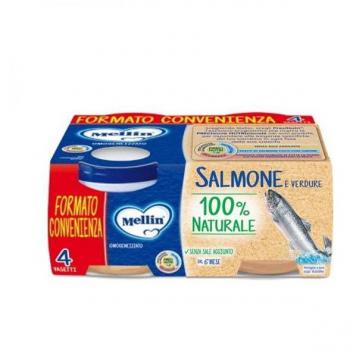 Mellin Papilla Salmón/Verduras 4x80g