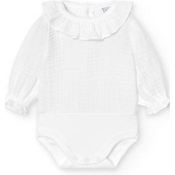 BABIDÚ - Pack de 2 bodys cuello volante bambula