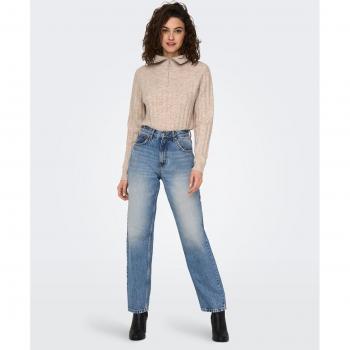 Only Robyn Women's High-Waisted Straight Leg Jeans