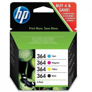 Pack 4 Cartuchos de Tinta Original HP 364 CMYK N9J73AE