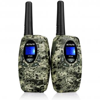 Retevis RT628 Walkie Talkies Niños, Recargable Largo Alcance, 8 Canales Niño de 3 a 12, Regalos de Juguete para Cámping Aventuras al Aire Libre