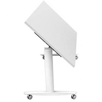 Mesa Multifuncional Plegable Artexport Taxi 160x80 cm, Patas de Metal con Ruedas y Tapa Abatible de 25 mm, Color Blanco