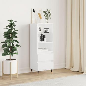Armario alto blanco de madera multicapa, 40x36x110 cm
