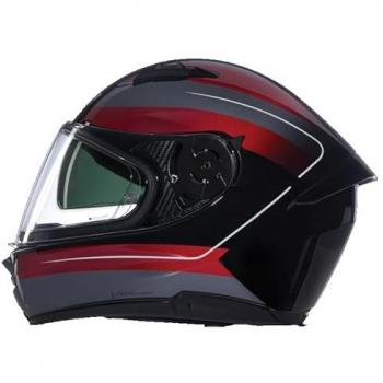 Casco Integral Nolan N60-6 Ermetico Negro-Rojo-Gris XL