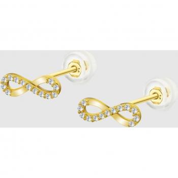 Pendientes Infinito Time Road Hin00253 Oro